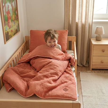Couette et oreiller - prêt à dormir jeanne Beige+Blanc+Bleu+Camel+Écru+Gris clair+Rose+Terracotta+Vert de gris 32 - vertbaudet enfant 