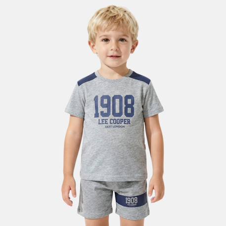 Ensemble  garcon -  t-shirt manches courtes et short Bleu+Gris+Kaki+Marine 5 - vertbaudet enfant 