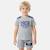 Ensemble  garcon -  t-shirt manches courtes et short Bleu+Gris+Kaki+Marine 5 - vertbaudet enfant 