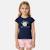 Ensemble fille t-shirt manches courtes et short Marine 1 - vertbaudet enfant 
