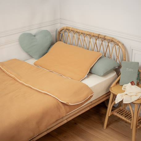 Couette et oreiller - prêt à dormir jeanne Beige+Blanc+Bleu+Camel+Écru+Gris clair+Rose+Terracotta+Vert de gris 14 - vertbaudet enfant 