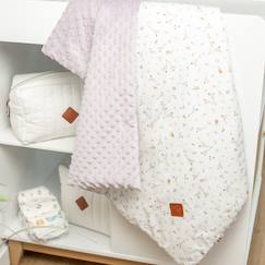 Linge de maison et décoration-Linge de lit enfant-Couverture, édredon-Plaid réversible en minky sidonia