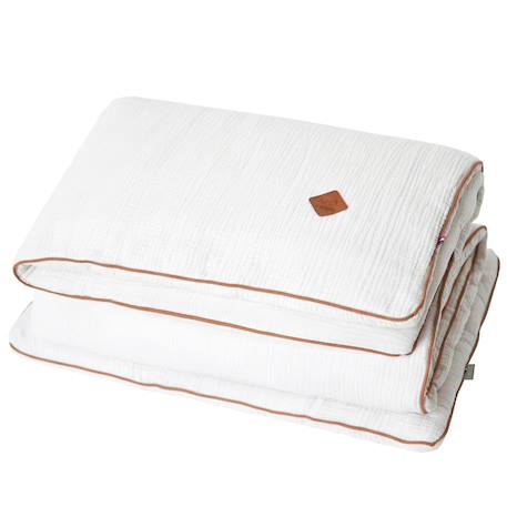 Couette et oreiller - prêt à dormir jeanne Beige+Blanc+Bleu+Camel+Écru+Gris clair+Rose+Terracotta+Vert de gris 7 - vertbaudet enfant 
