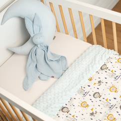 Linge de maison et décoration-Linge de lit enfant-Plaid réversible en minky eskimo