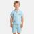 Ensemble garçon t-shirt manches courtes zippé et short Beige+Bleu+Kaki+Marine 4 - vertbaudet enfant 