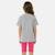 Ensemble fille t-shirt manches courtes et bermuda Blanc+Fushia+Gris 8 - vertbaudet enfant 