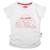 T-shirt manches courtes fille imprimé Blanc+Bleu 3 - vertbaudet enfant 