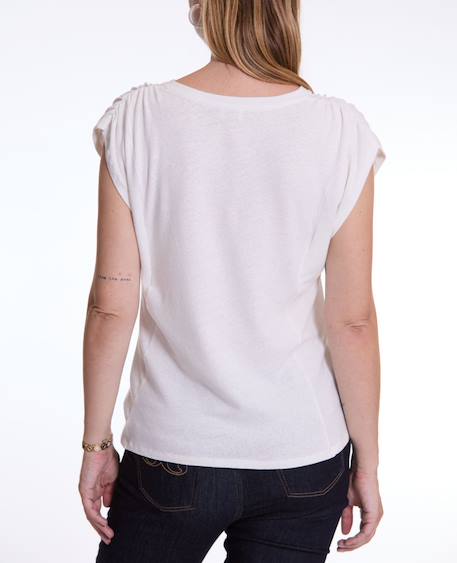 T-shirt de grossesse et d'allaitement lucile Naturel 3 - vertbaudet enfant 