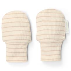 Moufles anti-griffures soft beige stripe (one size)  - vertbaudet enfant
