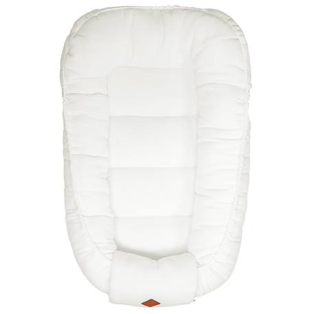 Cocon nid réducteur de lit en coton nid d'abeille Beige+Bleu+Écru+Rose 16 - vertbaudet enfant 