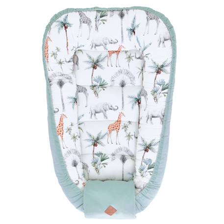 Cocon bébé matelassé nid réducteur de lit Écru+Safari, vert, gris, blanc+Sidonia, beige, écru, blanc+Stella, imprimé étoiles blanc, gris 8 - vertbaudet enfant 