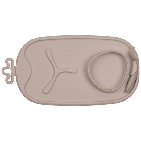 Tapis de repas roll and go latte Beige 1 - vertbaudet enfant 