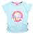 T-shirt manches courtes fille imprimé Blanc+Bleu 8 - vertbaudet enfant 