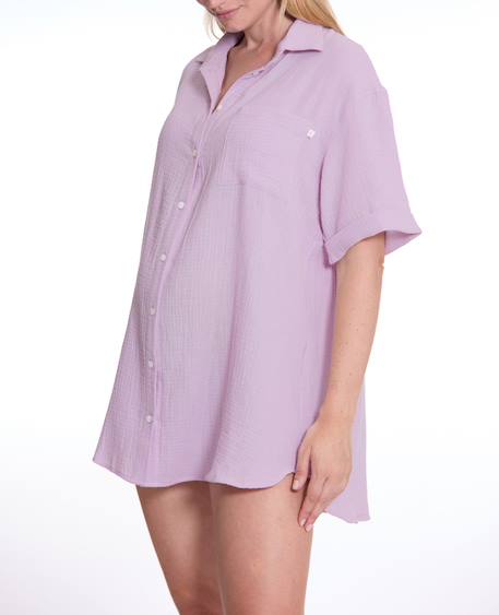 Chemise de nuit de maternité ice cream Abricot+Lila+Vanille 7 - vertbaudet enfant 