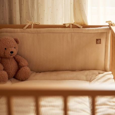 Tour de lit cloudy rib oatmeal (pour lits 60 x 120 ou 70 x 140 cm) Ecru+Marron 6 - vertbaudet enfant 