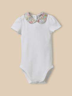 Bébé-Body-Body col en tissu liberty - coton biologique