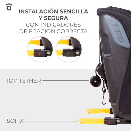 Siège auto i-Size Isofix 76-150 cm Profix Gris+Noir 9 - vertbaudet enfant 