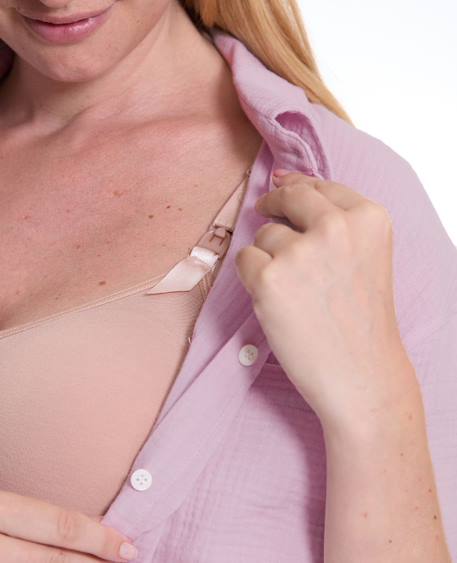 Chemise de nuit de maternité ice cream Abricot+Lila+Vanille 11 - vertbaudet enfant 