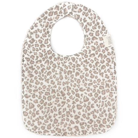 Bavoir big brother soft print Ecru, gris, rose 1 - vertbaudet enfant 