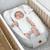 Cocon bébé matelassé nid réducteur de lit Écru+Safari, vert, gris, blanc+Sidonia, beige, écru, blanc+Stella, imprimé étoiles blanc, gris 22 - vertbaudet enfant 