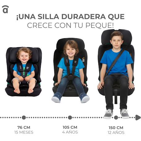 Siège auto i-Size Isofix 76-150 cm Profix Gris+Noir 10 - vertbaudet enfant 