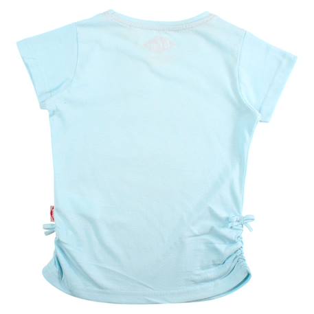 T-shirt manches courtes fille imprimé Blanc+Bleu 10 - vertbaudet enfant 