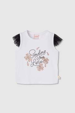 T-shirt fille coton  imprimé  - vertbaudet enfant