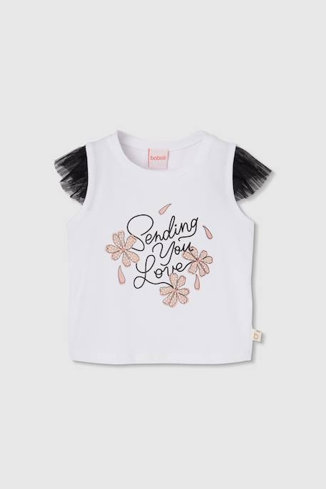 Fille-T-shirt fille coton  imprimé