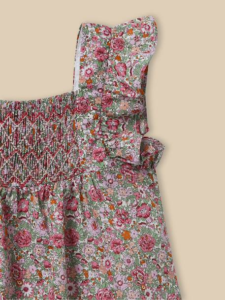 Robe scarlette en tissu liberty - collection fêtes et mariages Liberty amelie 2 - vertbaudet enfant 