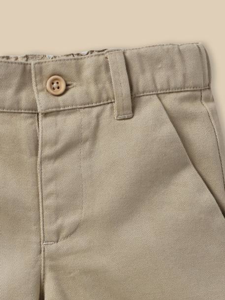 Short chino bébé Beige clair+Marron glace 6 - vertbaudet enfant 