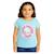 T-shirt manches courtes fille imprimé Blanc+Bleu 6 - vertbaudet enfant 