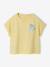 T-shirt manches courtes fille jaune pâle 1 - vertbaudet enfant 