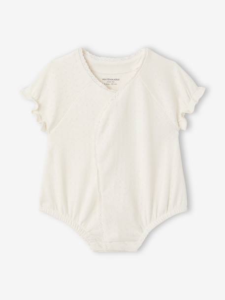 Lot 2 combishorts bébé fille écru 2 - vertbaudet enfant 