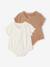 Lot 2 combishorts bébé fille écru 1 - vertbaudet enfant 