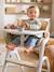 Chaise haute évolutive WOODYNEST beige 1 - vertbaudet enfant 