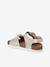 Sandales cuir boucles or+rose pâle 3 - vertbaudet enfant 