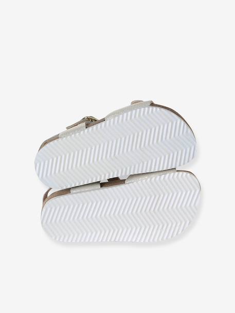 Sandales cuir boucles or+rose pâle 5 - vertbaudet enfant 