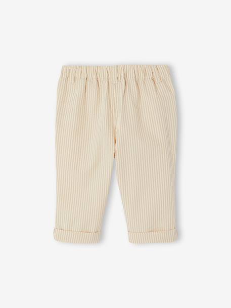 Pantalon bébé garçon taille élastiquée beige 2 - vertbaudet enfant 