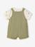 Ensemble body salopette bébé garçon kaki 6 - vertbaudet enfant 