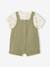 Ensemble body salopette bébé garçon kaki 3 - vertbaudet enfant 
