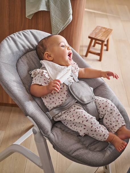 Chaise haute évolutive WOODYNEST beige 2 - vertbaudet enfant 