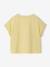 T-shirt manches courtes fille jaune pâle 2 - vertbaudet enfant 