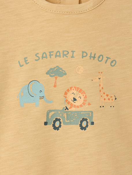 T-shirt bébé garçon safari cappuccino 2 - vertbaudet enfant 