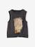 T-shirt fille imprimé anthracite+écru 2 - vertbaudet enfant 
