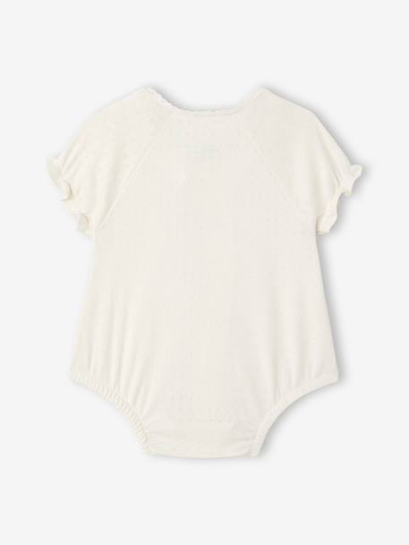 Lot 2 combishorts bébé fille écru 4 - vertbaudet enfant 