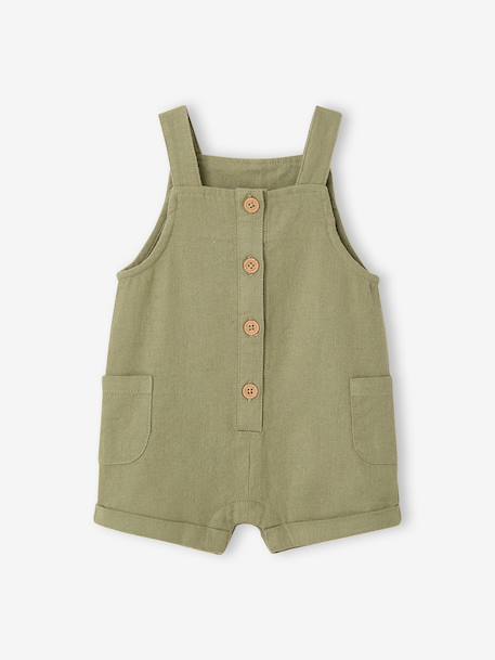Ensemble body salopette bébé garçon kaki 4 - vertbaudet enfant 