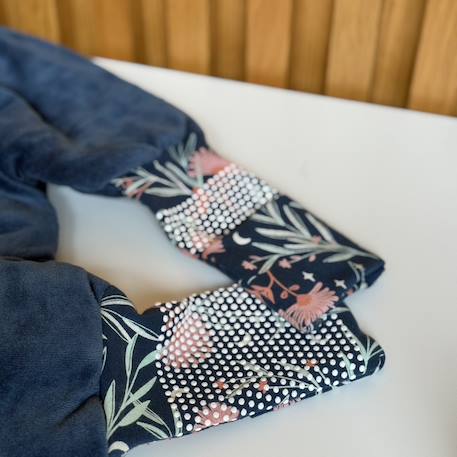 Turbulette tog 2 en velours avec pieds retroussables dina Bleu 6 - vertbaudet enfant 