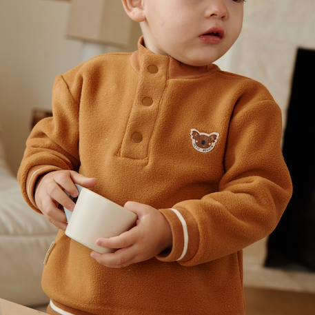 Sweat-shirt bébé en polaire constellation Camel 6 - vertbaudet enfant 