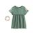 Robe enfant en gaze de coton + chouchou pivoina Kaki 2 - vertbaudet enfant 