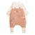 Turbulette d'hiver en velours avec pieds retroussables et manches amovibles matcha Rose 2 - vertbaudet enfant 